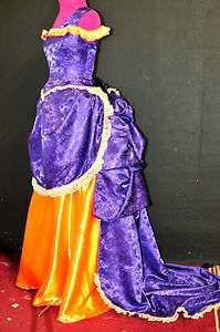 Victorian wedding bustle dress costume Steam Punk Gown CUSTOM sz 