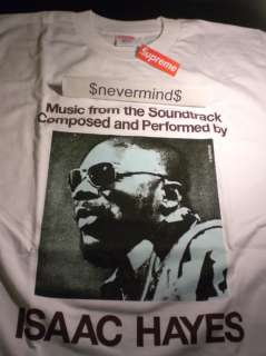 Supreme Isaac Hayes Tee T Shirt Lou Reed White L  