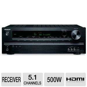 Onkyo TX SR313 Home Theater Receiver   5.1 Channel, 500 Watts Total, 5 