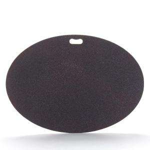 The Original Grill Pad 30 In. X 42 In. Berry Black Oval Deck Protector 
