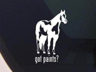 GOT PAINTS? PAINT PINTO HORSE DECAL   HORSES STICKER  