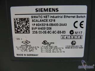 Siemens Simatic S7 Switch 6GK5216 0BA00 2AA3  