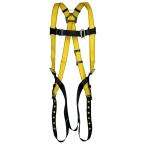 MSA Safety Works Polyester Yellow XL Harness with 3 D rings