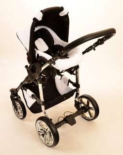 LUXUS Kombikinderwagen ORION 3 in 1 + Babyschale + GRATIS in 47 FARBEN 