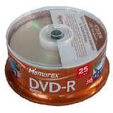 Memorex DVD R Rohlinge 1x 16x 25er Spindel