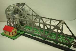 Lionel GRAY bascule bridge 313 works All metal 1941 42 RARE C987 