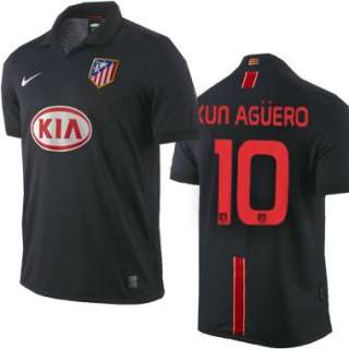 Atletico Madrid Kun Agüero Trikot Away 2010