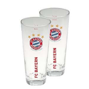 FC Bayern München Fanglas 2er Set  Sport & Freizeit