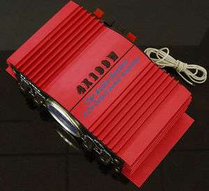 CH 400W Car Audio Amplifier Motorcycle AMP ATV Red  