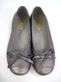 ENZO Girls Metallic Gray Claire Ballet Flats Shoes 13  