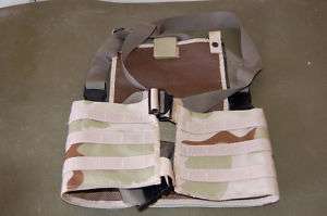 Military Surplus Vest Rack System Desert Camo  