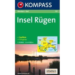 Insel Rügen 150.000. Wandern / Rad. GPS genau  Bücher