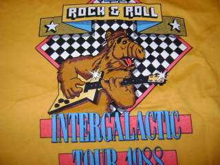 vintage NEW NOS ALF 80S TV INTERGALACTIC TOUR 88 t shirt YM  