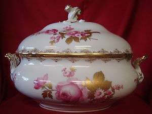 Gorgeous Antique Late 19th Century German Meissen Tureen Very Large 