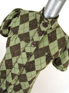   EYELASH COUTURE cardigan sweater argyle cap sleeve sz SMALL  