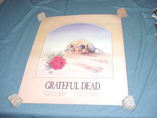 GRATEFUL DEAD Tour Poster 1981 NICE VINTAGE  