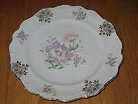 Bavaria Schumann Germany US Zone Scalloped Floral Plate  