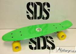   complete plastic skateboard Green NEW Shipping for a penny  