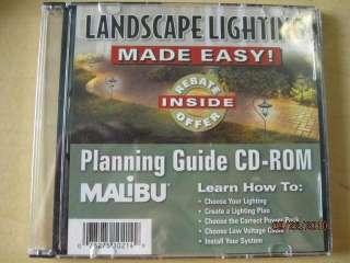 Malibu Landscape Lighting Made Easy CD Planning Guide  