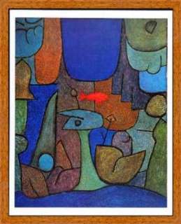 Kunstdruck Poster Paul Klee Unterwassergarten  
