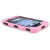 NEW PINK DELUXE 3 PIECES HARD SOFT CASE COVER SKIN IPOD TOUCH 4 4G 4TH 