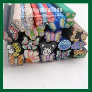 30 X mixed fimo Polymer Clay animals Spacer Beads 10*50  