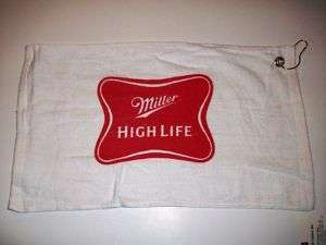 miller highlife golf towel  