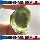 MOLDAVITE HAND CARVED CARVING WOMAN FACE HEAD  39.4cts #CARV174
