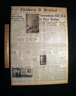 DIERKS AR Arkansas Tornadoes Outbreak1952 Old Newspaper  