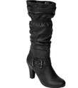 Journee Collection Womens Buckle Boots    & Return 