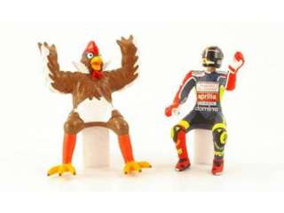Minichamps Rossi and Chicken Figures Moto GP 250 Barcelona 1998  
