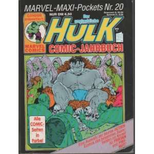 Marvel Maxi Pockets Nr. 20 / Der unglaubliche Hulk / Comic Jahrbuch 