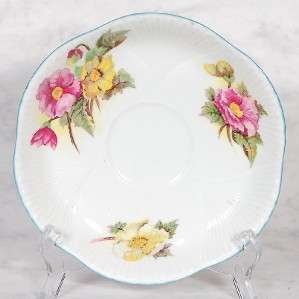 SHELLEY BEGONIA TRIO   CUP, SAUCER & 9 3/8 PLATE  