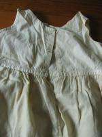 Antique Girls Petticoat Slip Skirt White Cotton Lace #9  