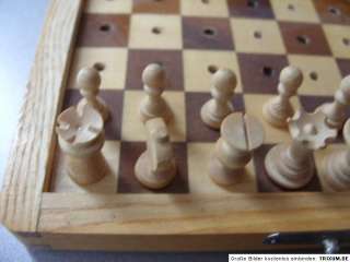 Schachspiel, Steckschachspiel, gedrechselte Figuren  