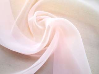 Beautiful PASTEL PINK Poly/Nylon CHIFFON Sheer Fabric  