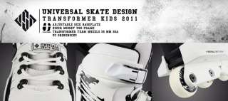 USD Transformer UFS Kids white Stunt Skates 33 36 / 37 40  