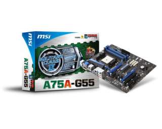 AMD A4 3300 CPU+ MSI A75A G55 SATA6 USB3 CFX HDMI Motherboard+4GB DDR3 