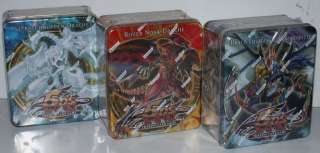 Yu Gi Oh 3 Tin Box Set 2010 Roter Nova Sternenschnuppen Drache Draco 