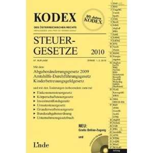 KODEX Steuergesetze 2009/10  Werner Doralt Bücher