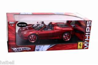 Ferrari 360 Spider Spyder Whips 1/18 Die Cast Candy Red  