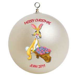 Personalized Winnie the Pooh Rabbit Christmas Ornament  