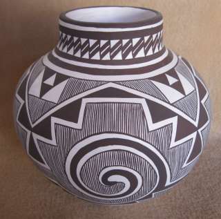 Acoma Pottery Mimbres Design by Marie S. Juanico  