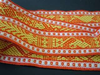 Vtg Hand Woven Guatemalan Ethnic BOHO Fringe Wrap Belt  