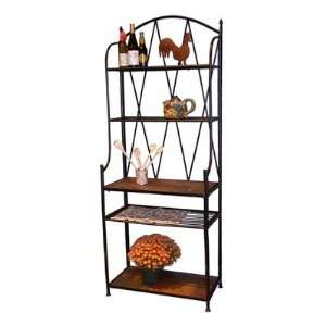  4D Concepts Bakers Rack with Slate Top Furniture & Decor