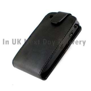 Leather Flip Case Pouch Cover for Blackberry Curve 8520  