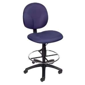   BOSS BLUE FABRIC DRAFTING STOOLS W/FOOTRING   Delivered Office