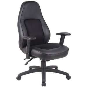   BOSS LEATHER PLUS MULTI FUNCTIONAL MECHANISM CHAIR   Delivered Office