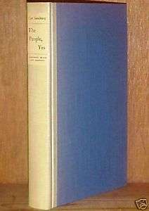 Carl Sandburg. The People, Yes. 1/270 SIGNED NUMBERED  