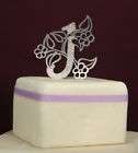 Custom Monogram Cake Toppers, Cake Toppers items in jansbouquets store 